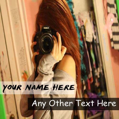 Camera Cool Girl DP With Name Profile Pictures - Create Profile Pix