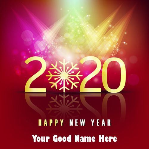 Awesome New Year 2020 Wishes Name Pix Greeting Image