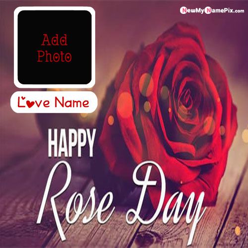 Best Lover Name Happy Rose Day Name And Photo Cards Create