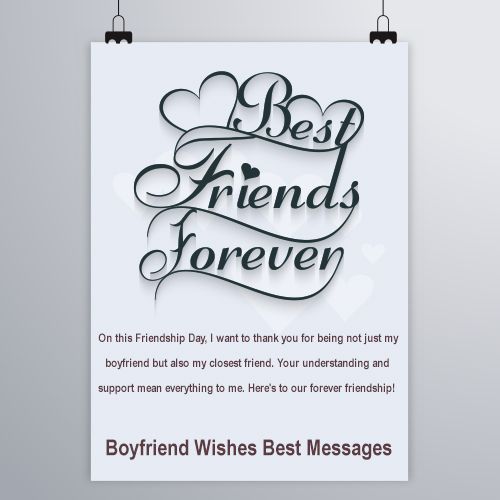 Happy Friendship Day Love Messages For Boyfriend Wishes