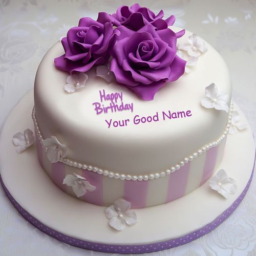 Best 1 Birthday Cake With Name Wishes Image Download Free