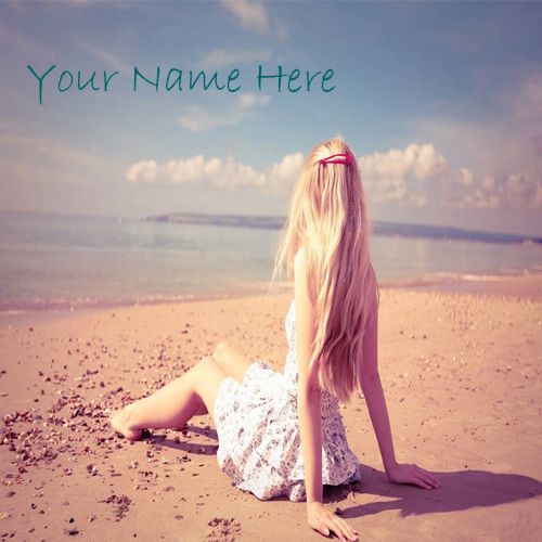 Stylish Girl On Beach Beautiful Cool Name Picture - My Name Pix