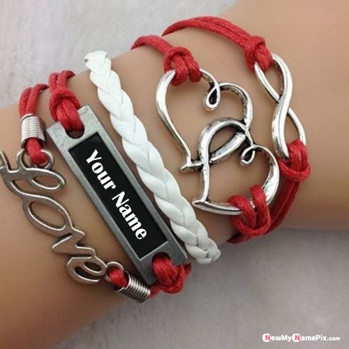 Love hand bracelet for boys name picture creator tools
