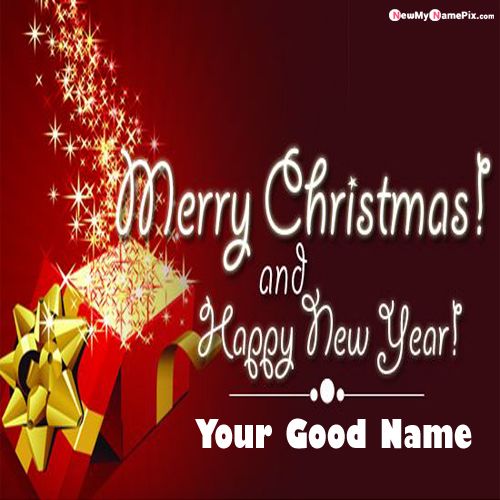 Christmas & New Year 2021 Photo With Name Wishes