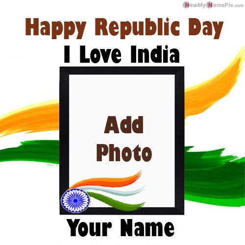 26 January I Love My India Profile With Name & Photo