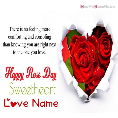 Write Name On Happy Rose Day Greetings Quotes Cards Pictures