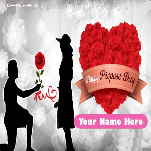 Love Propose Day Picture For Name Proposal Card