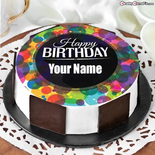 Black Chocolate Birthday Wishes Cake For Personal Name Write Pictures