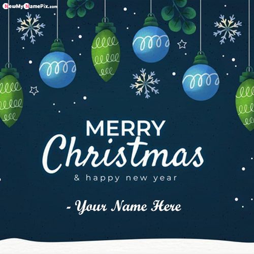Design Christmas Wishes Photo With Name Create Name Pic