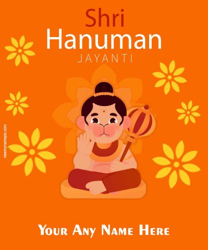 Write Your / My Name On Happy Hanuman Jayanti Wishes Pictures Free