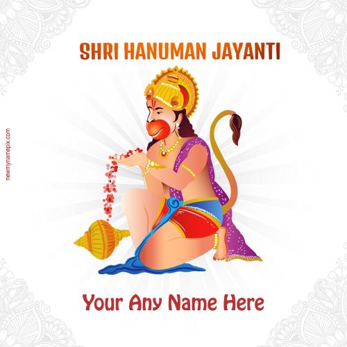 Shri Hanuman Jayanti Wishes Photo Edit Template Create Easily Free 2024