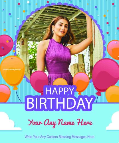 Birthday Wishes With Name Photo Frame Card Editing Customized Creator