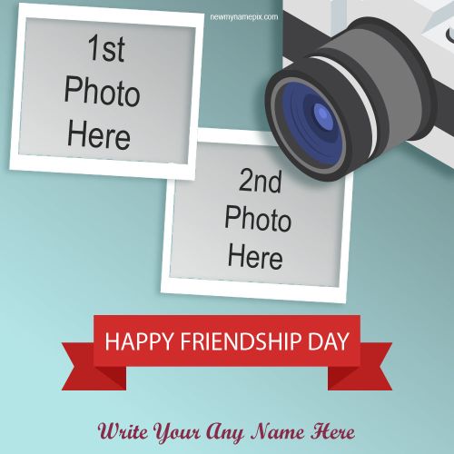 Happy Friendship Day Collage Frame Create Customized Online Card Edit