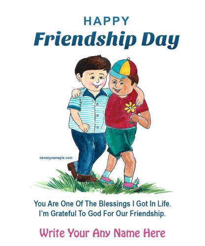 Latest Best Friendship Day Quotes Images With Name Maker