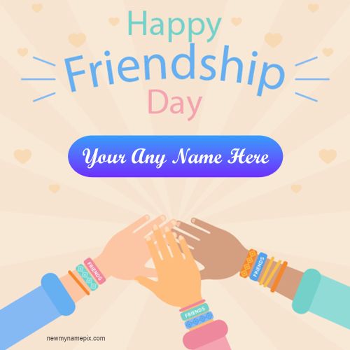 Online Make Your Name On Best Wishes Friendship Day Pictures Free