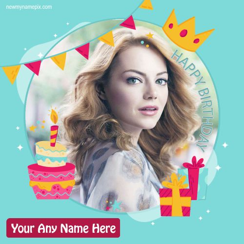 Birthday Frame Wishes Photo And Name Create Card Download Free Easily