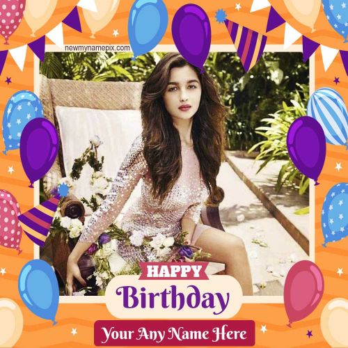 Birthday Frame Wishes Free Edit Name Card Maker Online Download Easily