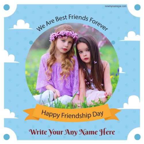 True Friendship Wishes Name And Photo Create Cards Maker Easy