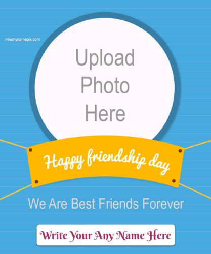 WhatsApp Status Friendship Day 2023 Photo With Name Wishes
