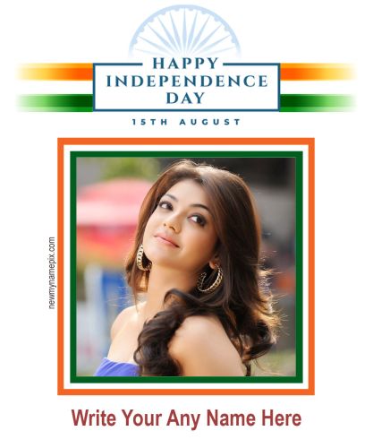 Easily Edit Photo Card Indian Flag Celebration 2024 Independence Day