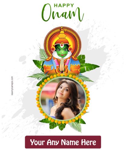 Festival Onam Celebration Online Create Photo Card Maker
