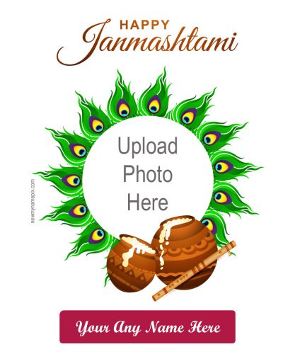 Upload Photo Krishna Janmashtami Images Create WhatsApp Status