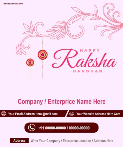Raksha Bandhan Wishes Corporate Card Create Online Free