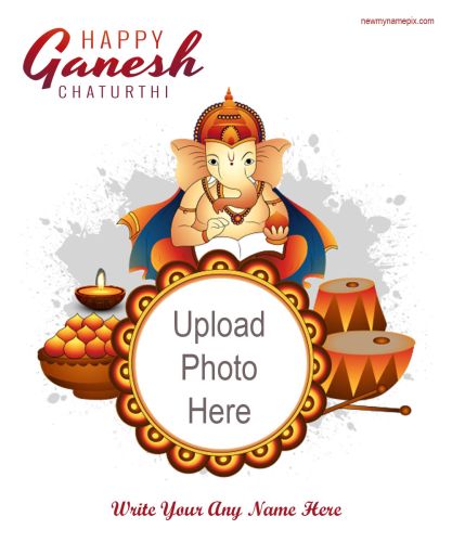 2023 Photo Add Lord Ganesh Chaturthi Wishes Images Create Online