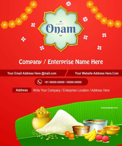 Happy Onam Wishes With Name