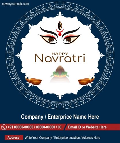 Corporate Card Navratri Wishes Images Create Online 2023