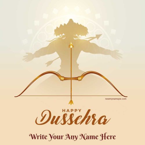 Online Write Name On Dussehra Festival Pictures