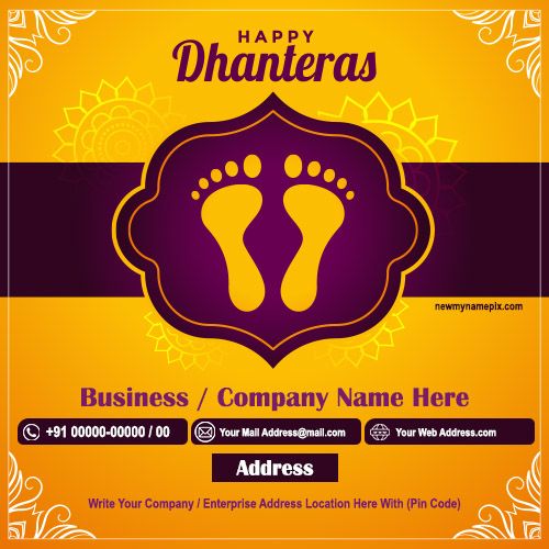 Corporate Wishes Dhanteras Card Maker 2023 Free Download