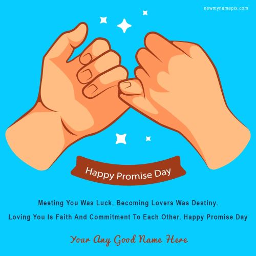 Happy Promise Day Greetings Messages Images With Name Write