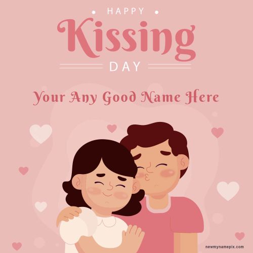 Kissing Day Wishes Pictures Edit Create Card Online Free