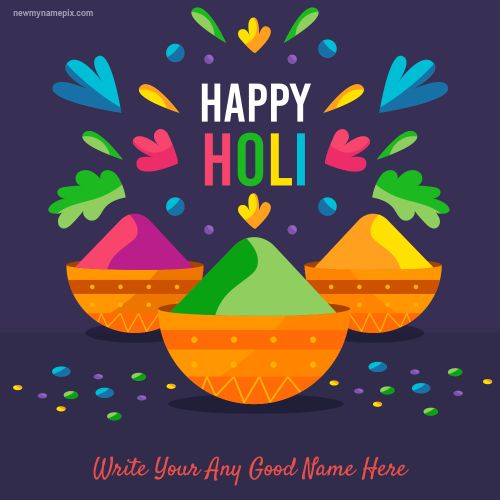 Write Name On 2024 Happy Holi Wishes Pictures Download