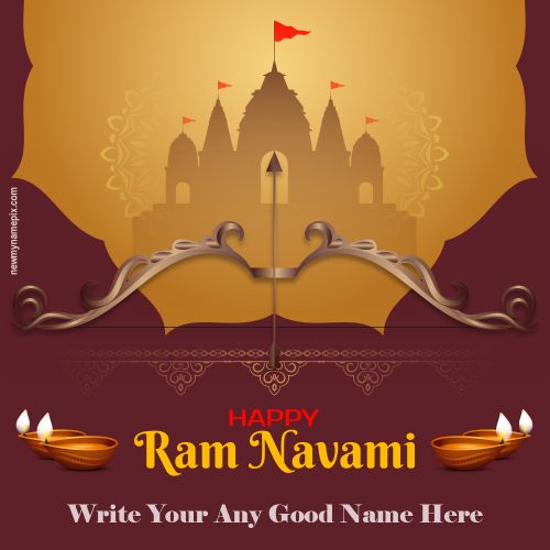 Best Shree Ram Navami Wishes Pictures With Name Edit