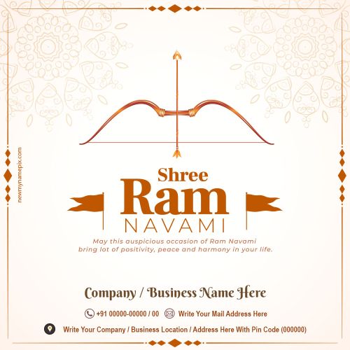 2024 Shree Ram Navami Corporate Wishes Digital Card Download