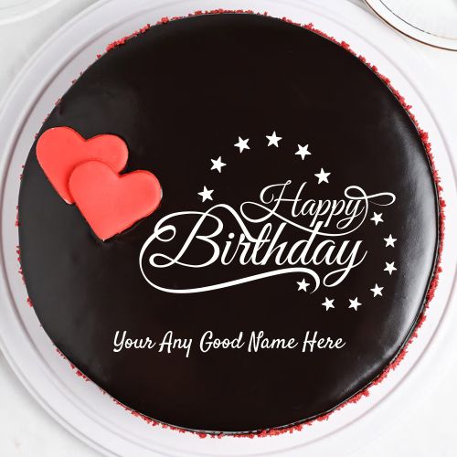 Chocolate Birthday Cake Wishes Images Free Edit Name Write