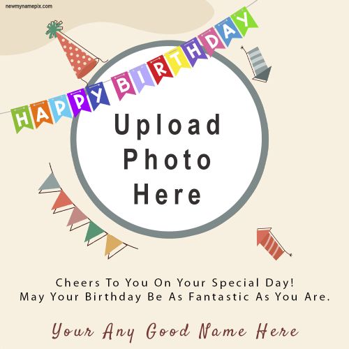 Birthday Digital Photo Frame Template Edit Customized Free