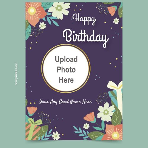 Customized Creative Birthday Photo Frame Your Name Free