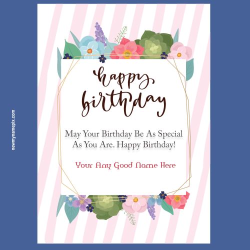 Easily Creative Name Birthday Celebration Blessing Template