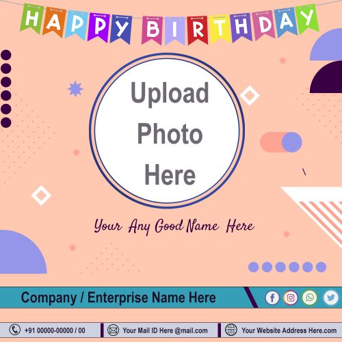 Birthday Wishes Corporate Card Create Online Free