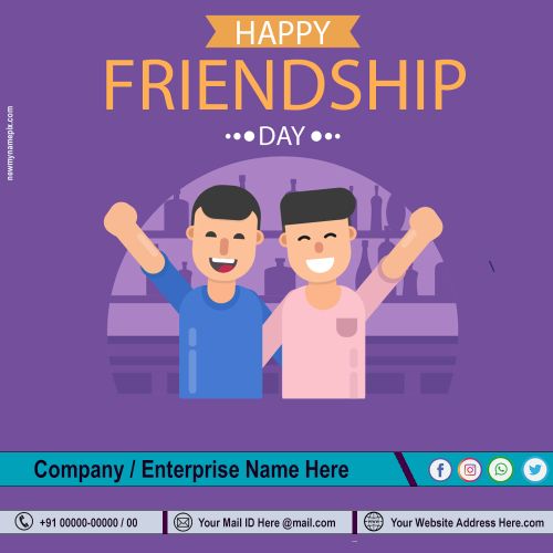 2024 Happy Friendship Day Corporate Card Create Free