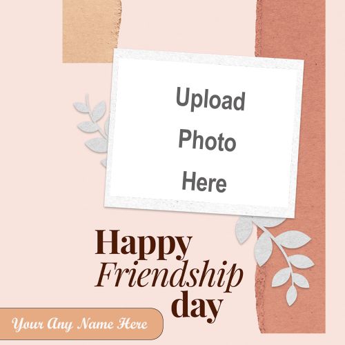 Girlfriend Name With Photo Add Friendship Day Celebration Card