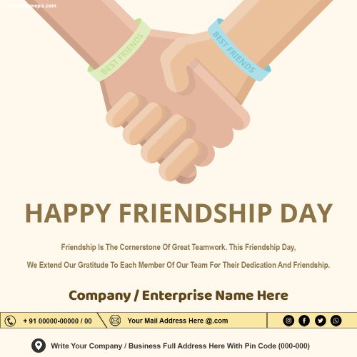 Friendship Day 2024 Business / Company Images Ready Free
