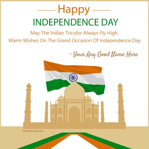 2024 Happy Independence Day Greetings Photo Editable Free