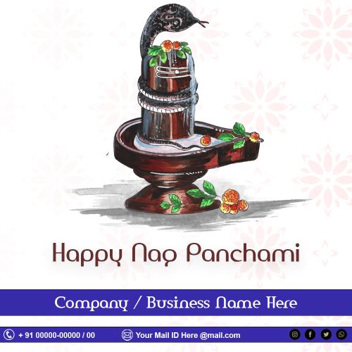 Online Find Corporate Happy Nag Panchami Template Create