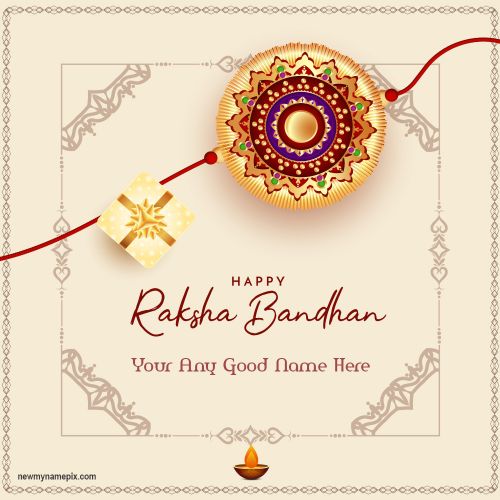 Happy Raksha Bandhan Festival Wishes With Name Cards 2024 Free