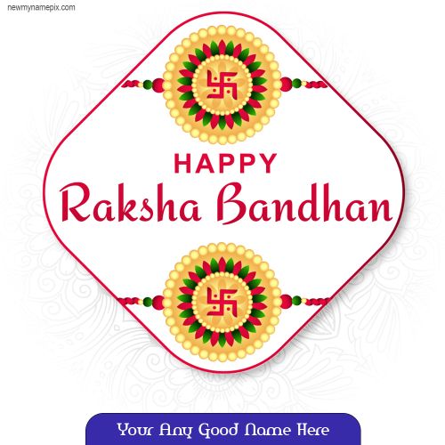Online Find Rakhi Day Celebration Images With Name Customized