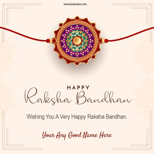 Special Create Happy Raksha Bandhan Quote With Name Editor Pics